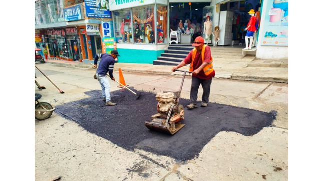 Seguimos trabajando con los mantenimientos en la ciudad de Tarapoto.