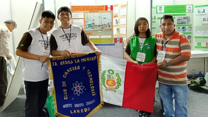 ¡Logro para el Perú! Club de Ciencia de La Libertad se llevó primer puesto en importante feria de Brasil