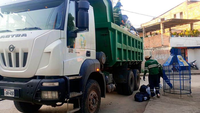 Seguimos trabajando con los mantenimientos en la ciudad de Tarapoto.