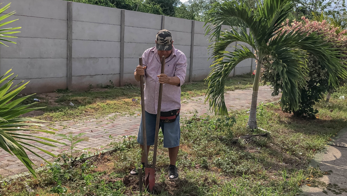 MPSM realiza jornada de desmalezado, limpieza y arborizaci贸n en la Av. Aviaci贸n.