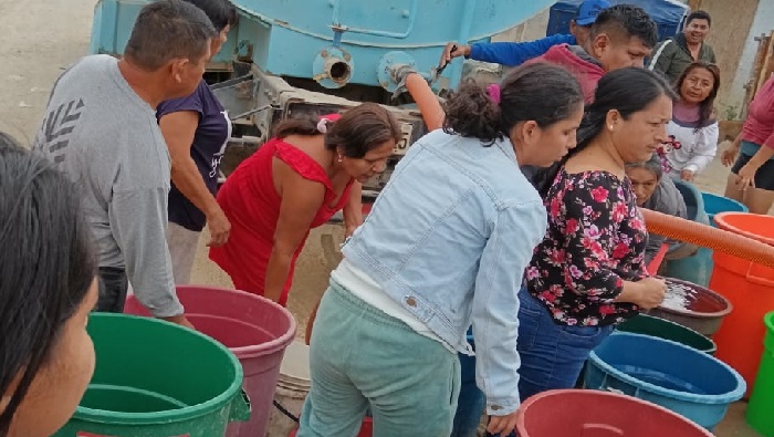 Entrega de agua