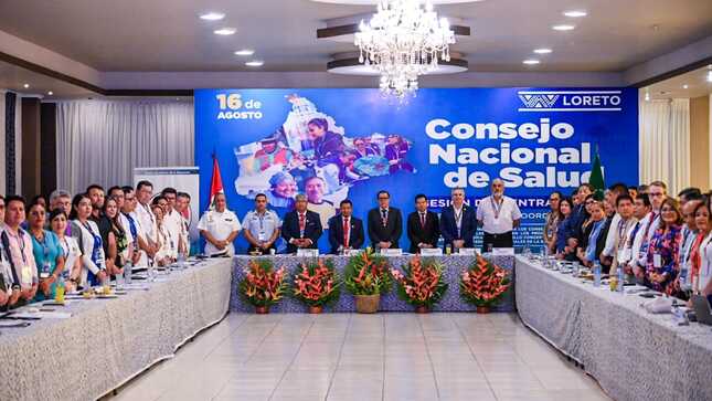 Gobernador de Loreto y Viceministro de Salud lideran sesión descentralizada del Consejo Nacional de Salud