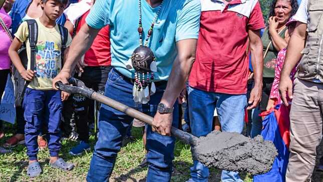 Gobernador Dr. René Chávez da inicio a obra de S/ 10'478,074 para el mejoramiento del servicio educativo en San Antonio de Miraño - Mazán