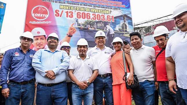 Gobernador Dr. René Chávez da inicio a la obra de reasfaltado de la Avenida Participación en Belén con una inversión de S/14,673,789.