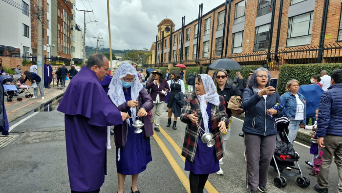 El Señor de los Milagros reúne a la comunidad peruana en Bogotá