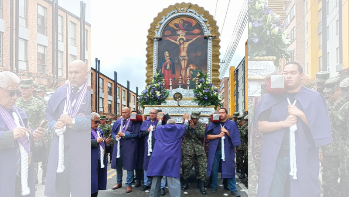 El Señor de los Milagros reúne a la comunidad peruana en Bogotá
