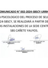 Vista preliminar de documento COMUNICADO 2 CONVOCATORIA CAS 005-2024
