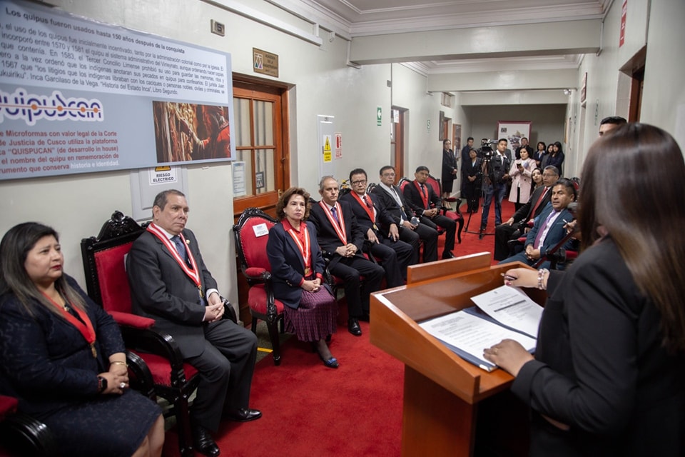 Cusco se posiciona como la primera Corte con "Archivo Digital con Valor legal"