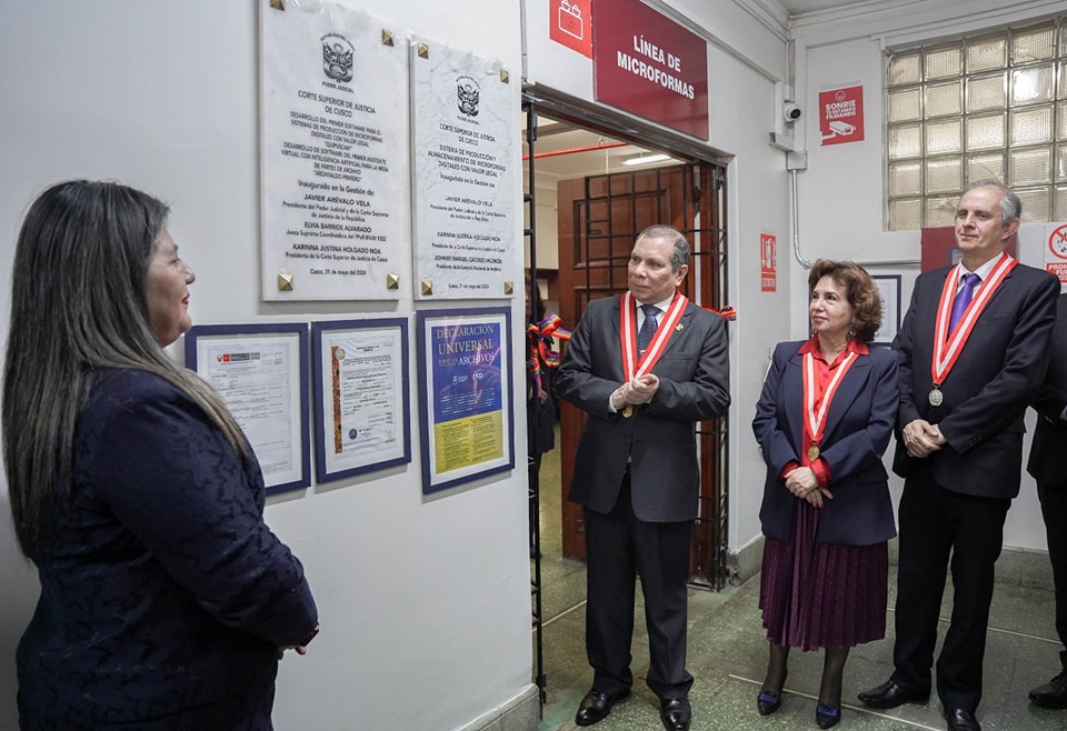 Cusco se posiciona como la primera Corte con "Archivo Digital con Valor legal"