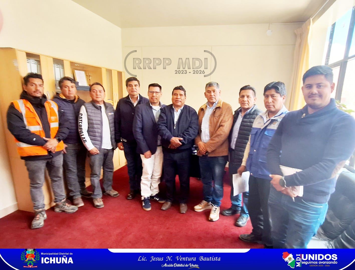 Municipalidad Distrital de Ichuña recibió visita de la Cámara de Comercio e Industria de Ilo