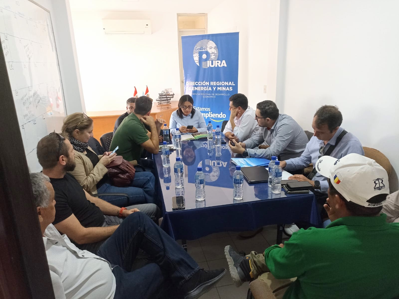 Inversionistas rumanos en reunión con directora regional de energía y minas