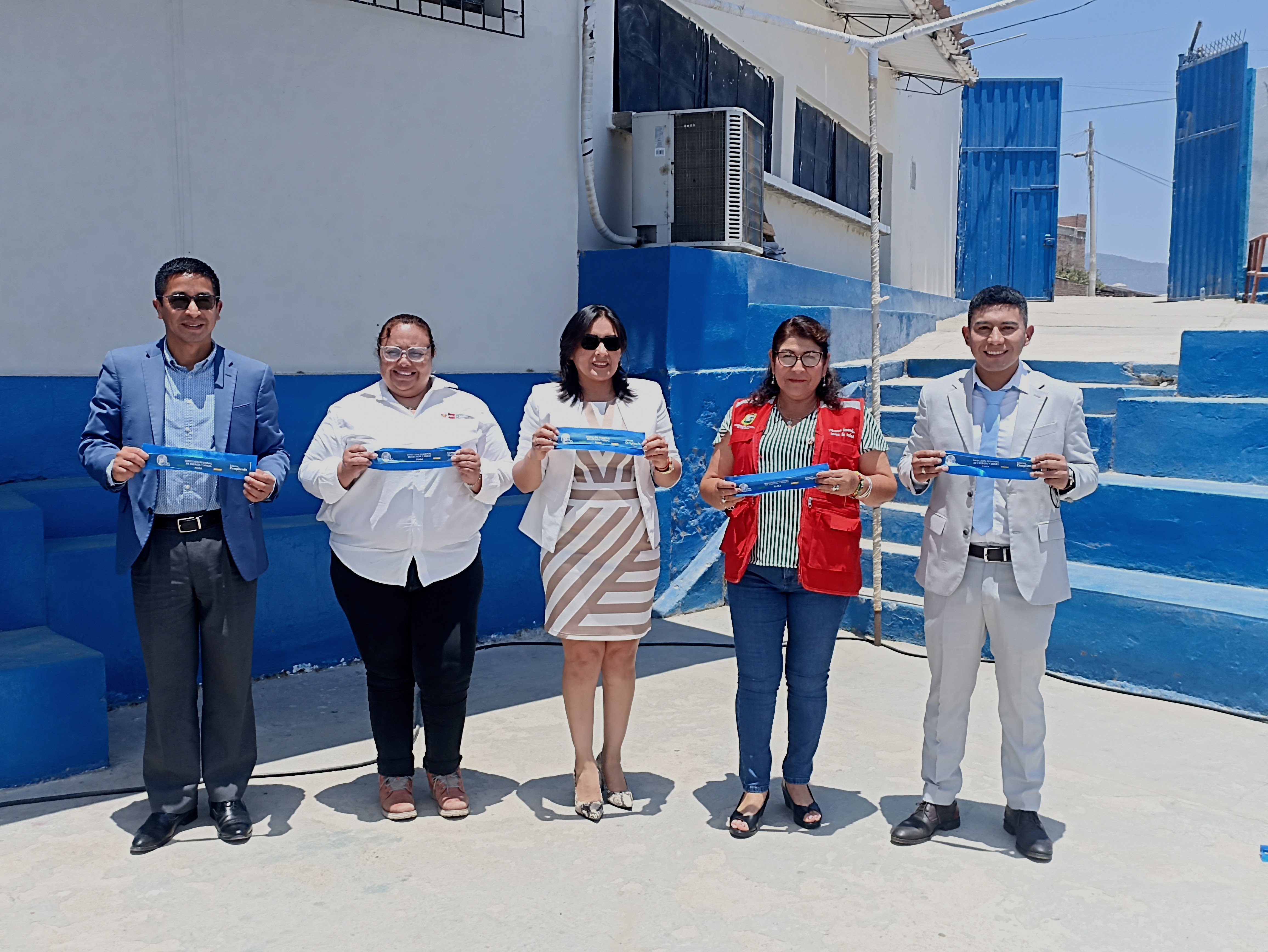 DIRECTORA REGIONAL ING. GABY JULCA CORTANDO LA CINTA INAUGURAL DE LA EXPOFERIA REGIONAL MAPE JUNTO A INVITADOS Y ALCALDESA DE LA MUNICIPALIDAD DE LAS LOMAS