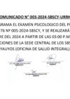 Vista preliminar de documento COMUNICADO 3 CONVOCATORIA CAS 005-2024