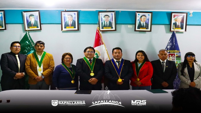 Firma de Convenio entre la Municipalidad Distrital de Sapallanga y La Sociedad de Beneficencia de Huancayo