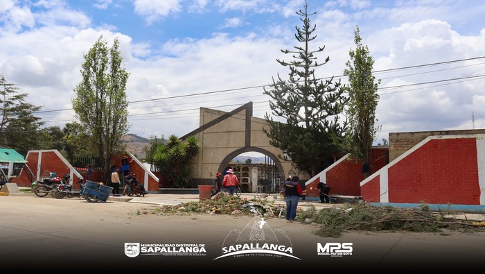 Se realizó Faenas de Limpieza en el Cementerio y Estadio de nuestro Distrito
