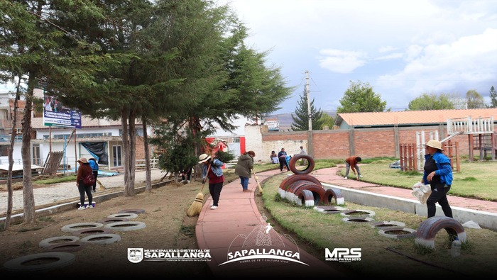 Se realizó Faenas de Limpieza en el Cementerio y Estadio de nuestro Distrito