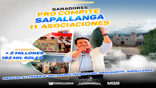 Equipo Técnico de Sapallanga consigue Financiamiento PROCOMPITE 2024