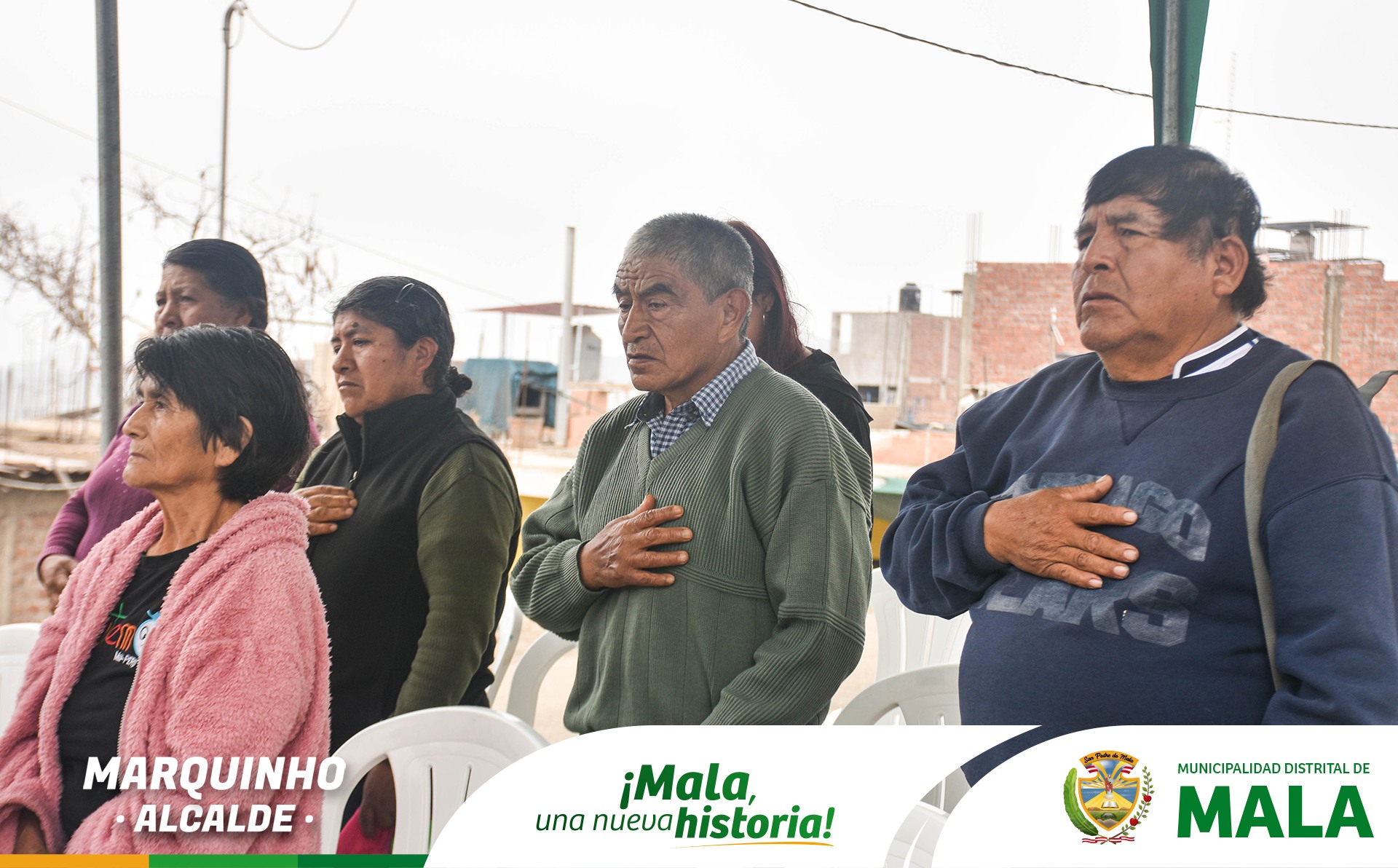 Colocación de Primero Piedra de la Obra "Creación del Servicio de Espacios Públicos Urbanos en la Calle Porvenir Norte"