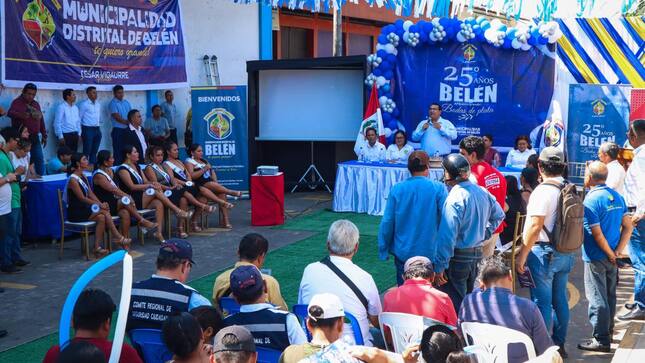 Alcalde Cesar Vidaurre da inicio a las actividades por el 25 Aniversario