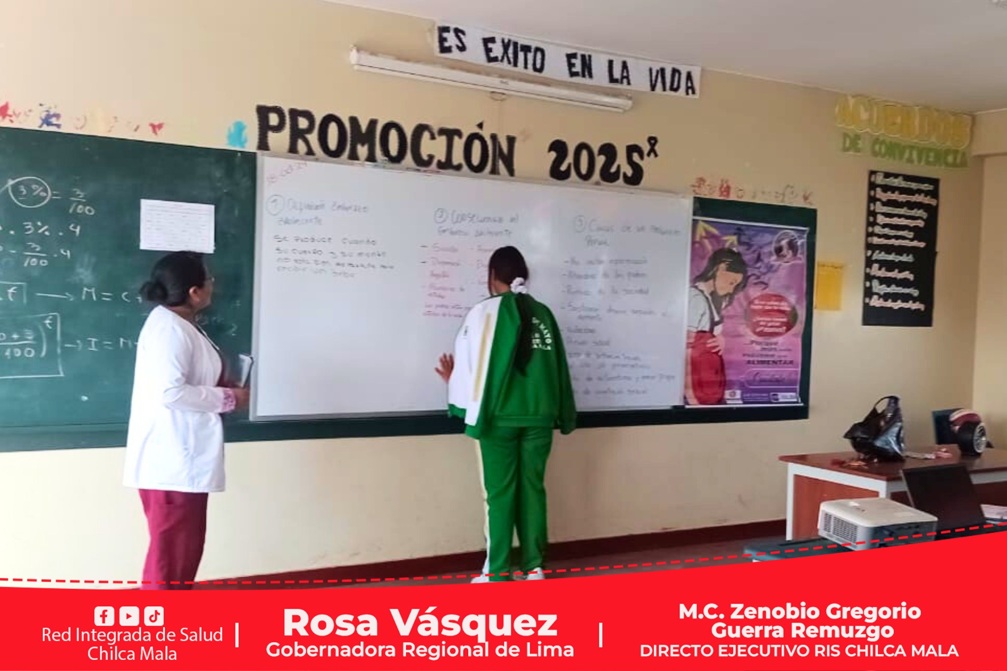 Estudiantes recibieron orientación sobre salud sexual y reproductiva en Mala