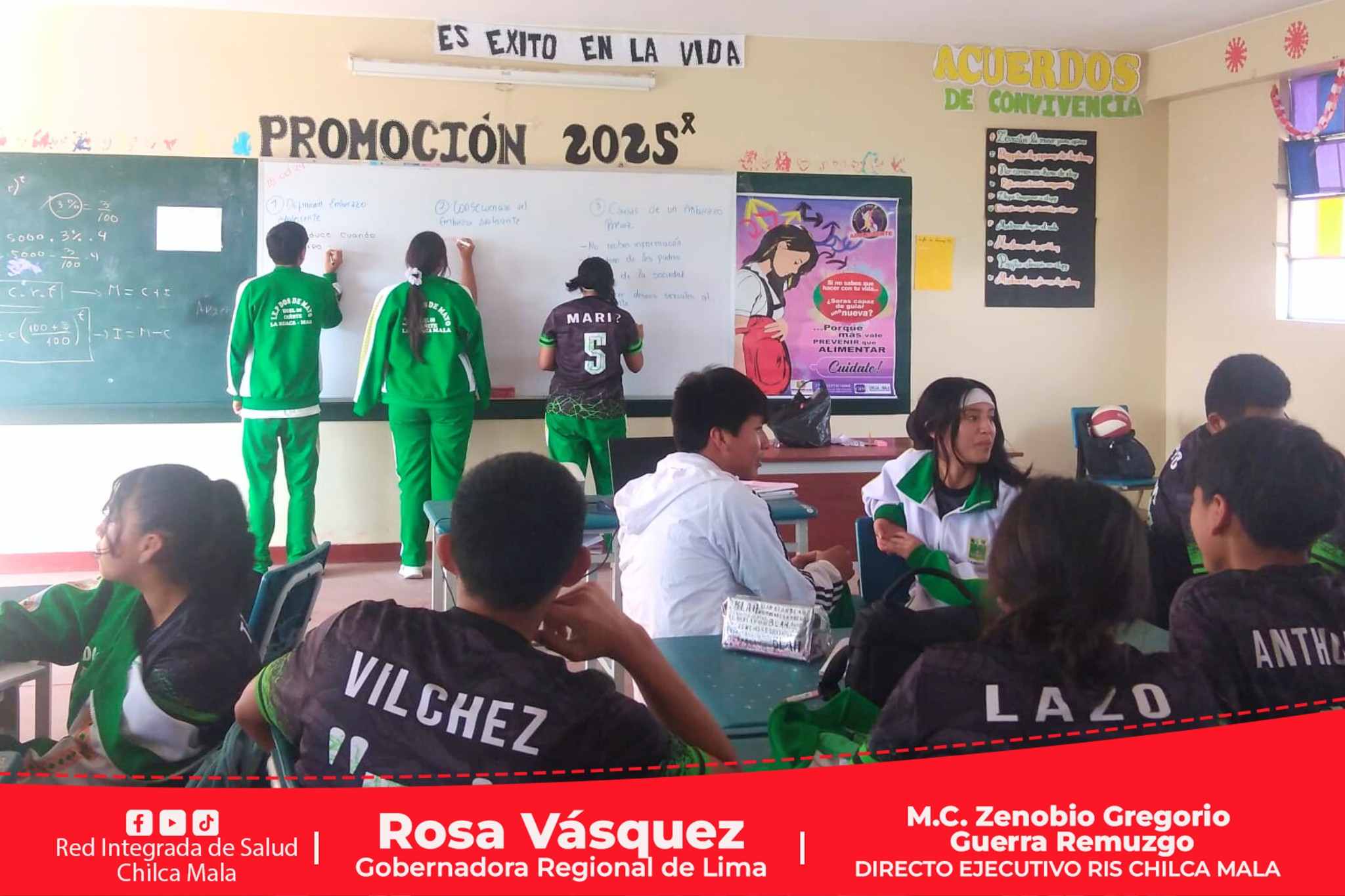 Estudiantes recibieron orientación sobre salud sexual y reproductiva en Mala