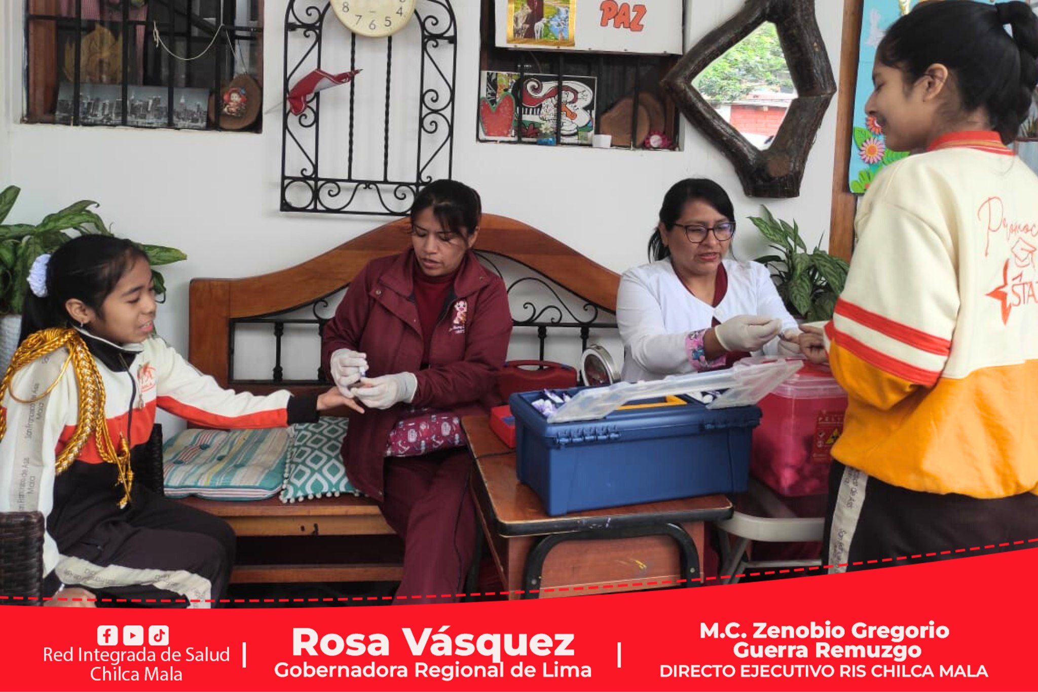 RIS Chilca Mala efectúa campaña preventiva contra la anemia en instituciones educativas de Mala
