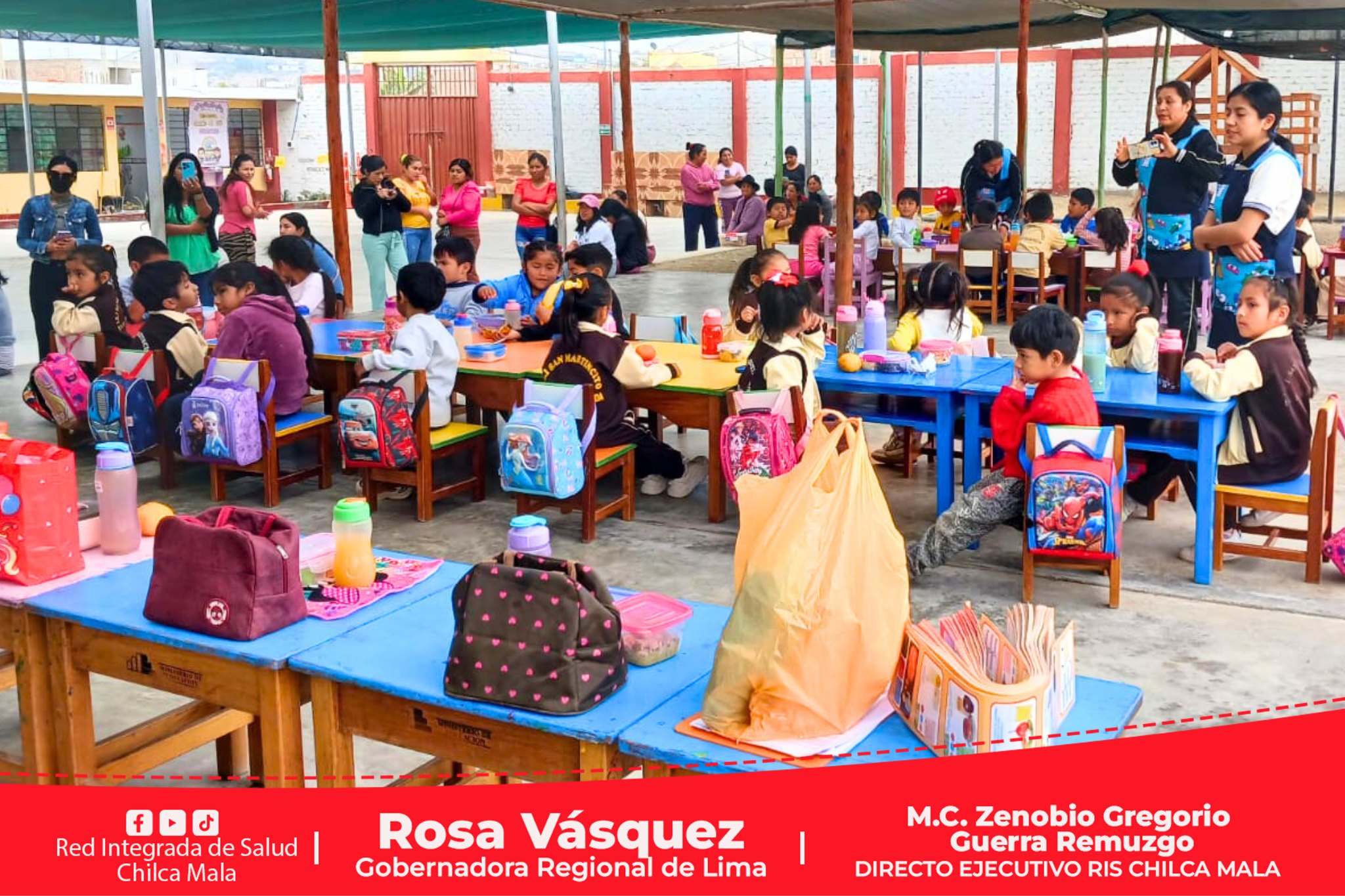 GORE Lima promueve concurso de Loncheras Escolares Saludables en San Marcos de la Aguada