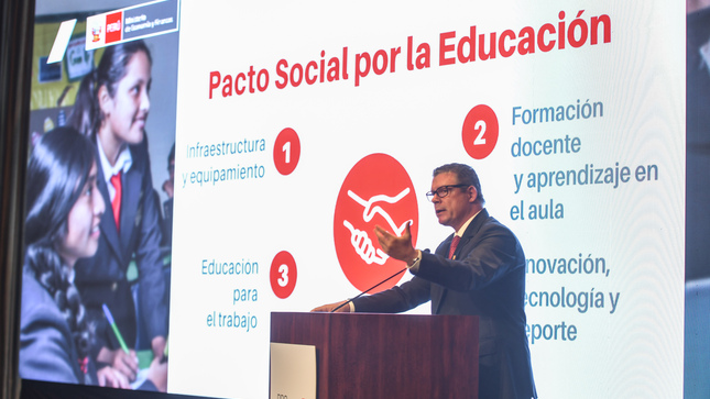 Proyectos se ejecutarán con aporte del sector privado en el marco del Pacto Social por la Educación.