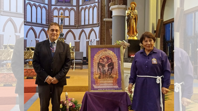 Rinden homenajes al Señor de los Milagros en La Haya y Rotterdam