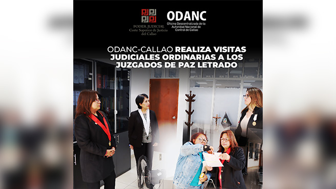 ODANC-Callao realiza visitas judiciales ordinarias a los Juzgados de Paz Letrado