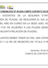 Vista preliminar de documento COMUNICADO N° 48-2024 - ADJUDICACIÓN DE CONTRATO DOCENTE