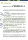 Vista preliminar de documento Resolución de Alcaldía N° 265-2024-MDG