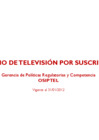 Vista preliminar de documento  Servicios de Televisión por Suscripción Enero 2012 
