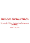 Vista preliminar de documento  Servicios Empaquetados Noviembre 2011 