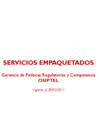 Vista preliminar de documento  Servicios Empaquetados Febrero 2011 
