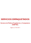 Vista preliminar de documento  Servicios Empaquetados Enero 2011