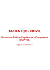Vista preliminar de documento  Servicio Fijo-Móvil Junio 2012 