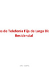 Vista preliminar de documento  Telefonía Fija de Larga Distancia Octubre 2014 