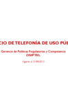 Vista preliminar de documento  Telefonía de Uso Público Agosto 2013 