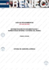 Vista preliminar de documento Guía de Procedimientos GP-399-GAJ/SGSJ/004 “Sistematización de Documentación y Normatividad Interna y Externa del RENIEC”, Tercera Versión