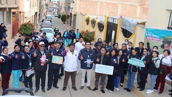 Puno refuerza vacunación contra el sarampión ante alerta de casos en Bolivia