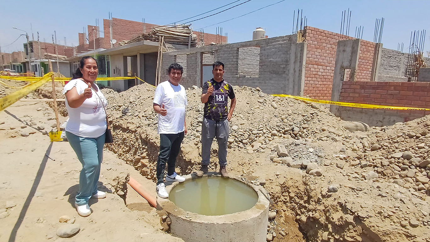 Obra de Saneamiento en Nepeña avanza a buen ritmo