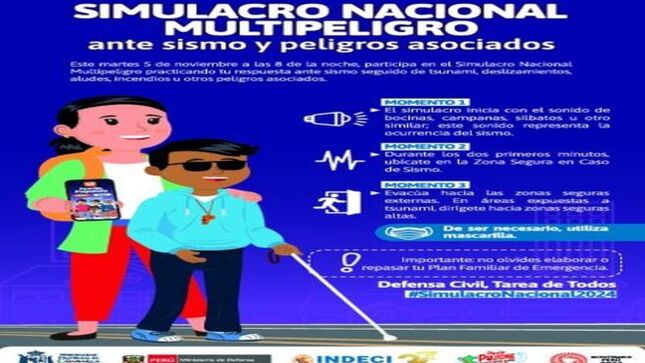 🚨 La Municipalidad Provincial de Cajamarca, a través de la Gerencia de Seguridad Ciudadana y la Subgerencia de Gestión del Riesgo de Desastres invitan a participar este 𝐦𝐚𝐫𝐭𝐞𝐬 𝟎𝟓 𝐝𝐞 𝐧𝐨𝐯𝐢𝐞𝐦𝐛𝐫𝐞 𝐚 𝐥𝐚𝐬 𝟖:𝟎𝟎 𝐩𝐦, al 𝐒𝐢𝐦𝐮𝐥𝐚𝐜𝐫𝐨 𝐍𝐚𝐜𝐢𝐨𝐧𝐚𝐥 𝐌𝐮𝐥𝐭𝐢𝐩𝐞𝐥𝐢𝐠𝐫𝐨 ante sismo y peligros asociados.
🗓️ Conoce los tres momentos importantes a tener en cuenta para participar correctamente en el #SimulacroNacionalMultipeligro2024:
🔊 𝐄𝐥 𝐬𝐢𝐦𝐮𝐥𝐚𝐜𝐫𝐨 𝐢𝐧𝐢𝐜𝐢𝐚 𝐜𝐨𝐧 𝐞𝐥 𝐬𝐨𝐧𝐢𝐝𝐨 𝐝𝐞 𝐛𝐨𝐜𝐢𝐧𝐚𝐬, campanas, silbatos u otro similar; este sonido representa la ocurrencia del sismo.
🙍‍♀️ Durante los dos primeros minutos, 𝐮𝐛𝐢́𝐜𝐚𝐭𝐞 𝐞𝐧 𝐥𝐚 𝐳𝐨𝐧𝐚 𝐬𝐞𝐠𝐮𝐫𝐚 𝐞𝐧 𝐜𝐚𝐬𝐨 𝐝𝐞 𝐬𝐢𝐬𝐦𝐨.
🏃‍♂️ 𝐄𝐯𝐚𝐜𝐮́𝐚 𝐡𝐚𝐜𝐢𝐚 𝐥𝐚𝐬 𝐳𝐨𝐧𝐚𝐬 𝐬𝐞𝐠𝐮𝐫𝐚𝐬 𝐞𝐱𝐭𝐞𝐫𝐧𝐚𝐬. Sigue siempre las indicaciones de las autoridades, brigadistas o voluntarios hasta que el simulacro termine.
💪 ¡Tu participación puede salvar vidas!
🛡️ ¡Todos somos Defensa Civil, Tarea de Todos!
🙋‍♂️¡Con Joaquin Ramírez, Cajamarca Renace!