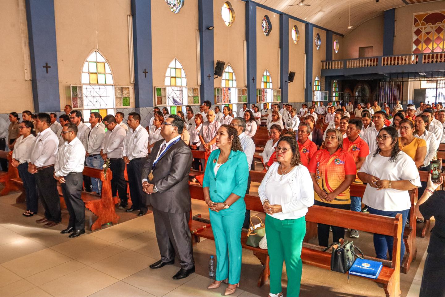En honor al 25º Aniversario del distrito de Belén, se celebró la emotiva Misa Tedeum