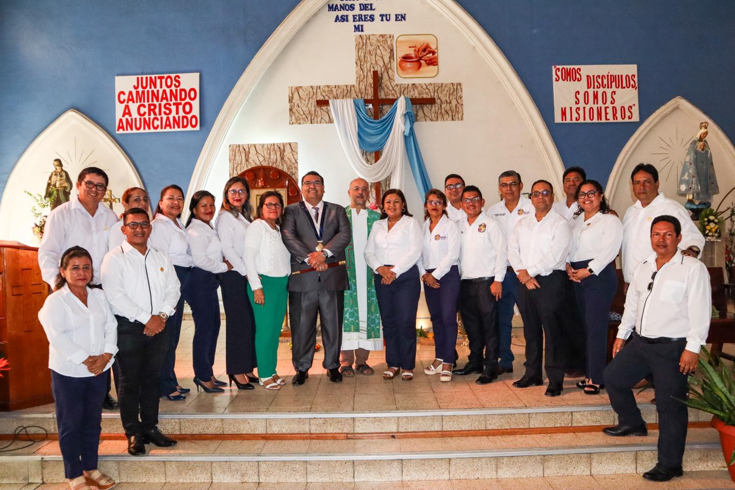 En honor al 25º Aniversario del distrito de Belén, se celebró la emotiva Misa Tedeum