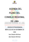 Vista preliminar de documento AGENDA DE SESIÓN DE CONSEJO REGIONAL N° 030-2024-CR/GRL