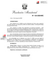 Vista preliminar de documento RM 123-2020-MC