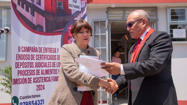 Corte de Junín inició campaña de  entrega de depósitos judiciales