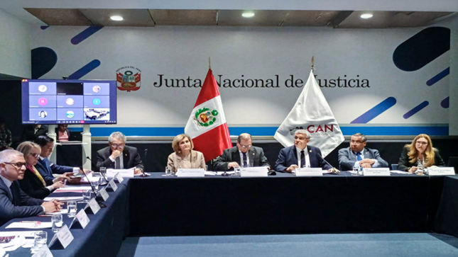 Presidenta del TC Luz Pacheco participó en sesión ordinaria de la Comisión de Alto Nivel Anticorrupción