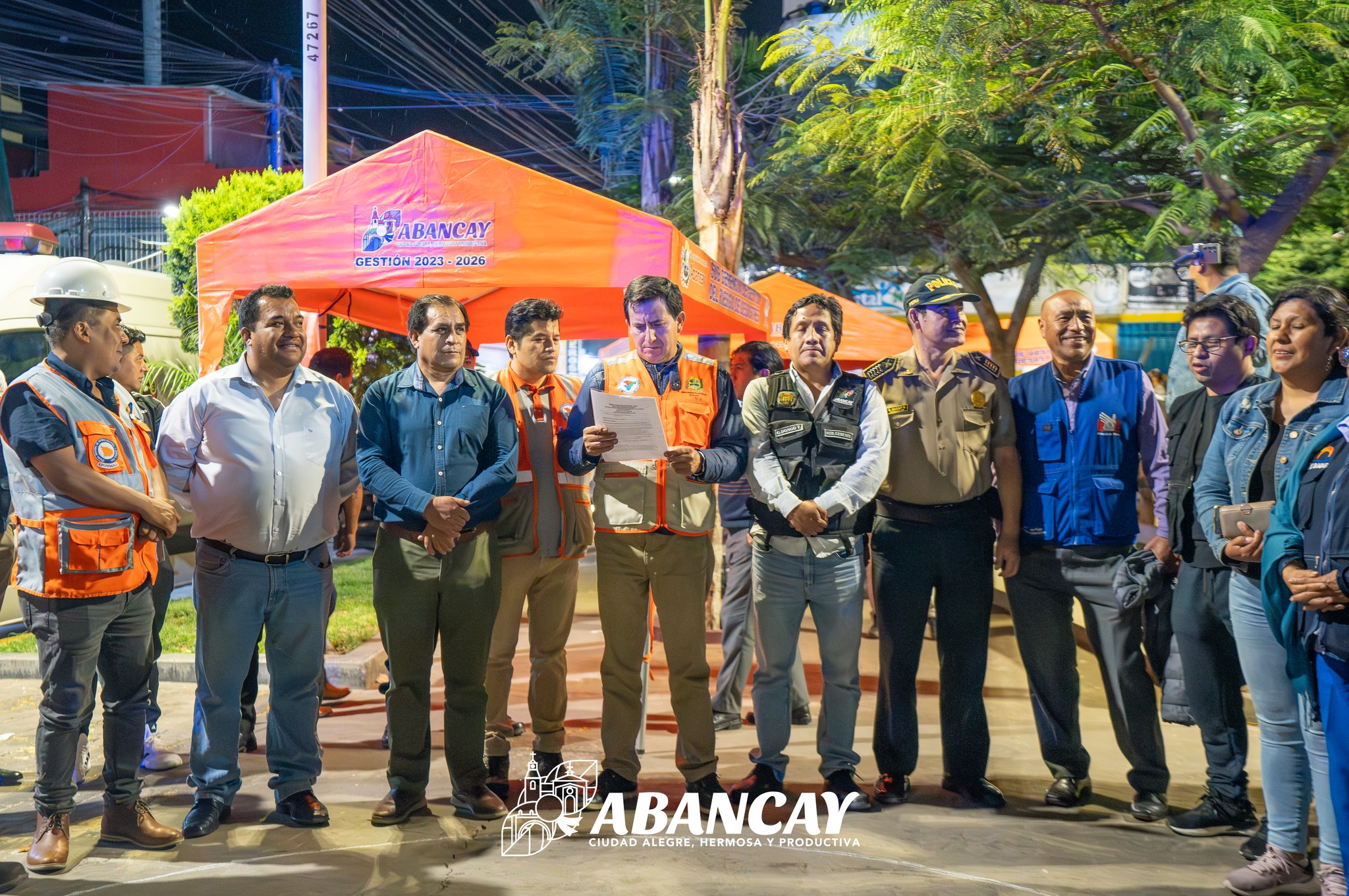 🌐Alcalde De Abancay, Raúl Peña, Lideró Exitoso Simulacro Nocturno De Sismo Para Fortalecer La Preparación Ciudadana Ante Cualquier Peligro Asociado 🌐